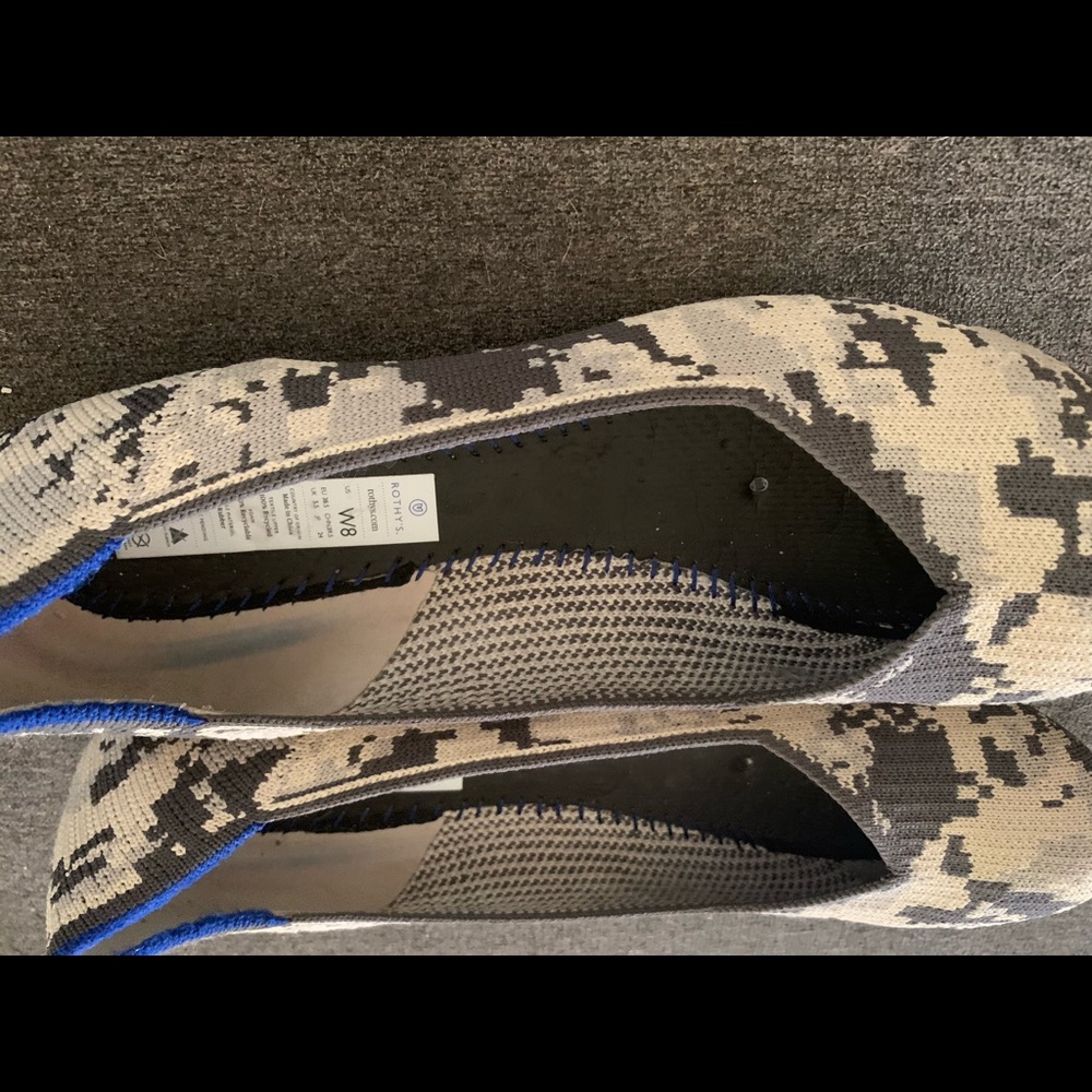 Retired ➡️➡️Grey Botanicamo Flat Rothys ! - Picture 4 of 11